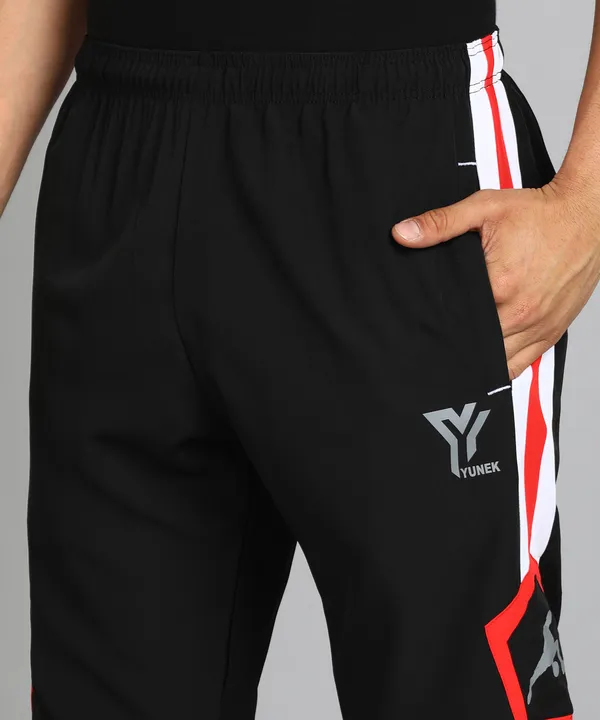 Solid_Striped_Men_Black_Track_Pants
