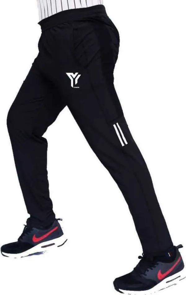 Solid_Striped_Men_Black_Track_Pants