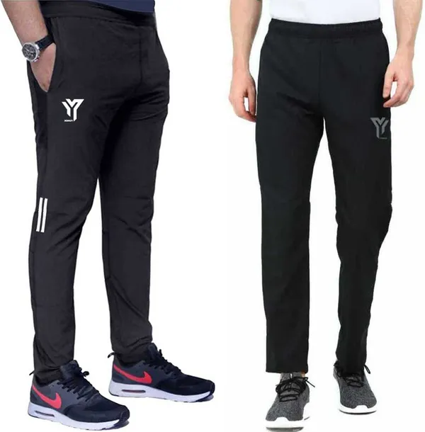 Solid_Men_Black_Track_Pants