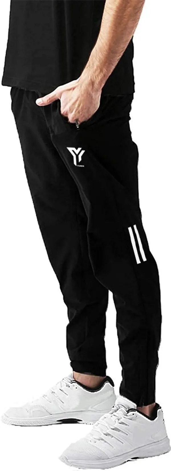 Solid_Men_Black_Track_Pants