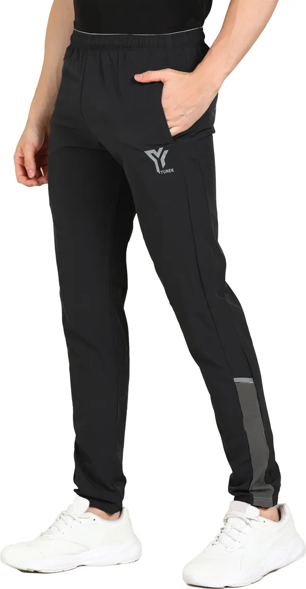 Solid_Men_Black_Track_Pants