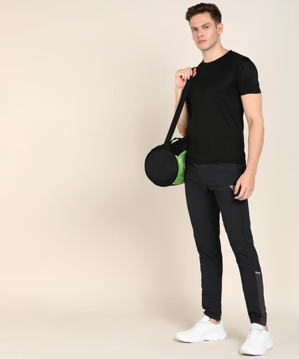Colorblock_Men_Black_Track_Pants