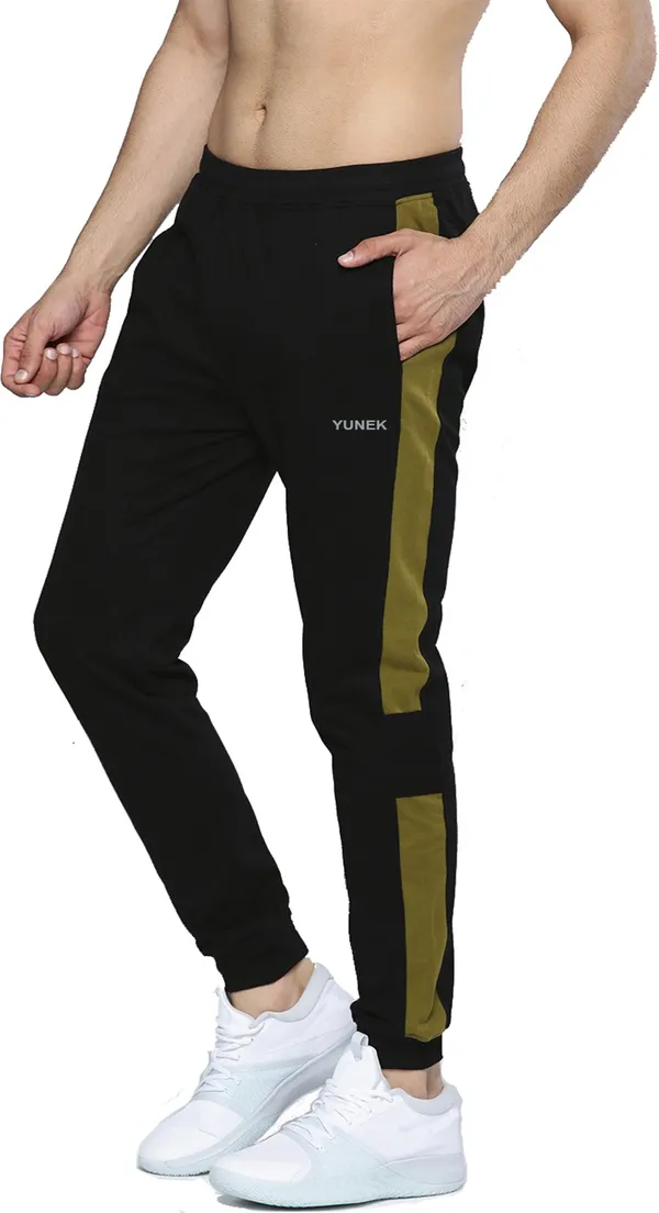 Solid_Men_Black_Track_Pants