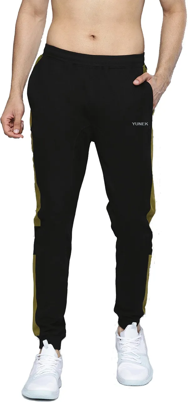 Solid_Men_Black_Track_Pants