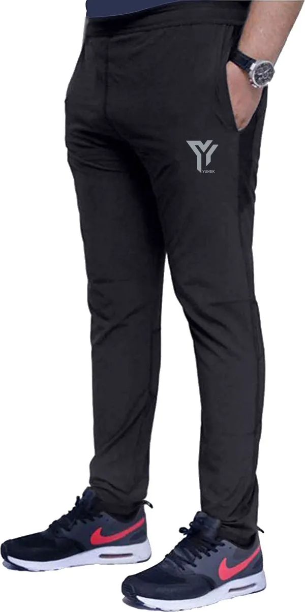 Solid_Men_Black_Track_Pants