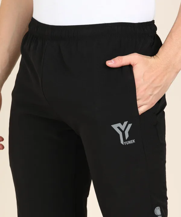 YHQ_Solid_Men_Black_Track_Pants