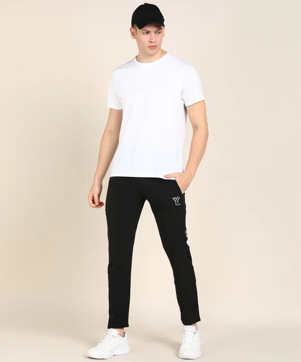 YHQ_Solid_Men_Black_Track_Pants