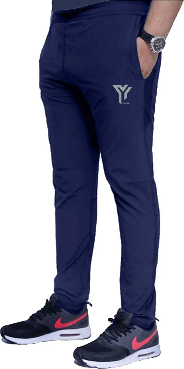 Solid_Men_Blue_Track_Pants