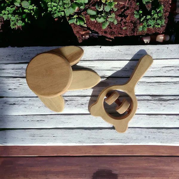 Sensory_Developing_Neem_Wooden_Flower_Tumbler_&_Mickey_Head_Rattle_-_For_0-3_Year_Babies
