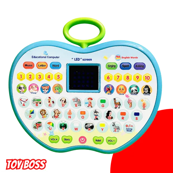 Educational_Computer_Toy_|_Apple_Shaped_Tablet_-_LED_Display_and_Fun_Music_Learning_Alphabets,_Numbers,_Words,_Animals_and_Story