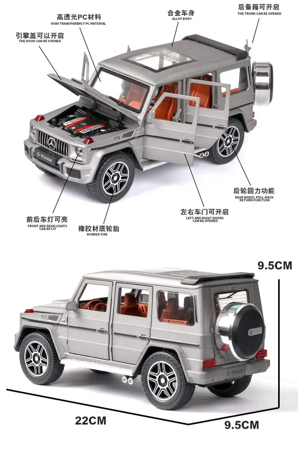 Diecast_G-65_Wagon_Toy_Car_1:24_Scale_Model,Pull_Back_Vehicles_Alloy_Simulation_Supercar_with_Lights_and_Sound_Also_for_Car_Dashboard,Kids,Adult_(G-65_Black)