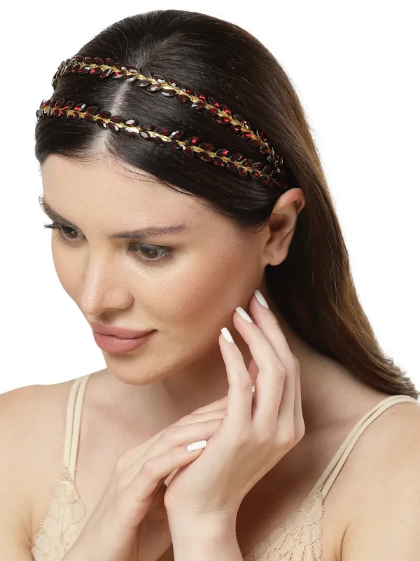 Vogue_Accessories_HairBand_for_Women_and_Girls_Maroon