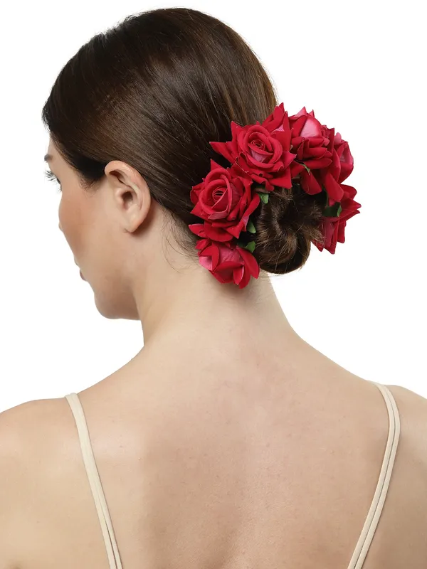 Vogue_Accessories_Juda_Bun_for_Women_and_Girls_Dark_Pink
