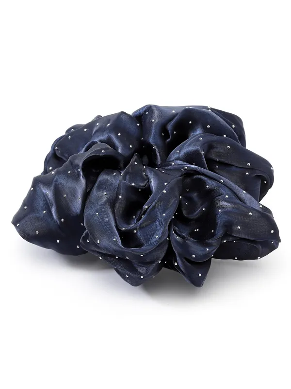 Vogue_Accessories_Scrunchies_For_Hair_Tie_for_Women_and_Girls_Blue