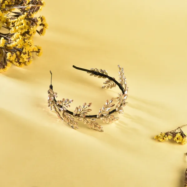 Hairband_Gold_Handmade_Crystal_leaf__|_Premium_Hair_Accessories