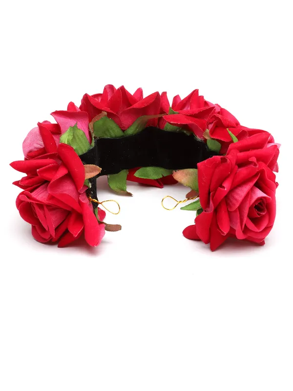 Vogue_Accessories_Juda_Bun_for_Women_and_Girls_Dark_Pink