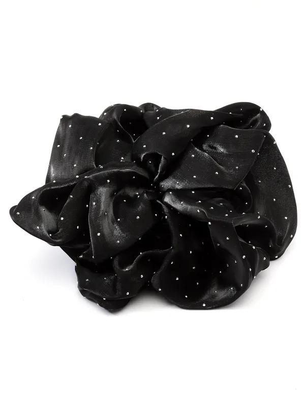 Vogue_Accessories_Scrunchies_For_Hair_Tie_for_Women_and_Girls_Black