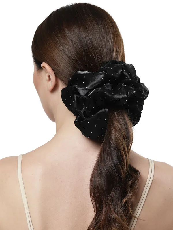 Vogue_Accessories_Scrunchies_For_Hair_Tie_for_Women_and_Girls_Black