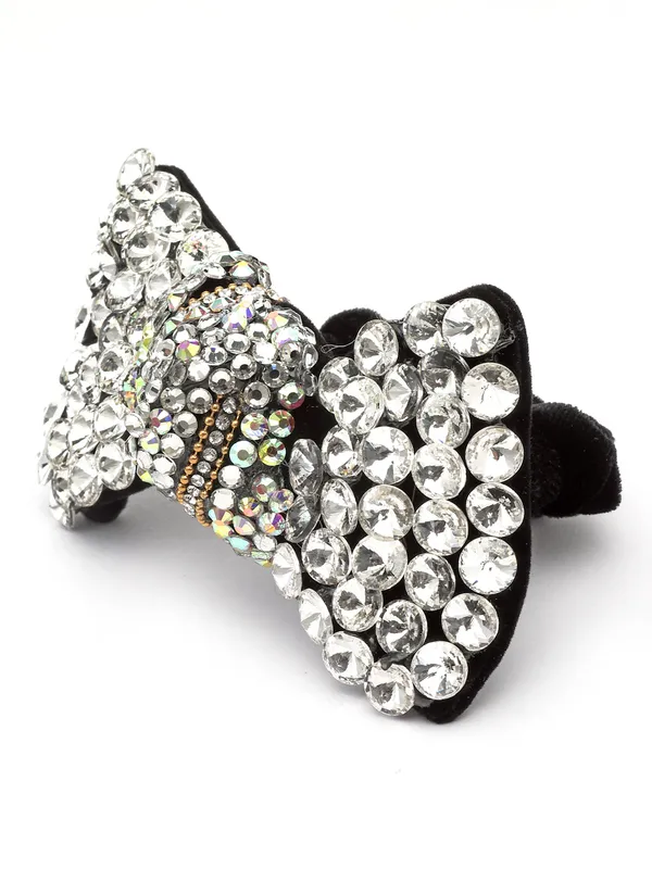 Vogue_Accessories_Scrunchies_for_Hair_Tie_for_Girls_and_Women_Silver