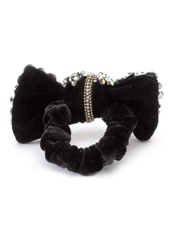 Vogue_Accessories_Scrunchies_for_Hair_Tie_for_Girls_and_Women_Silver