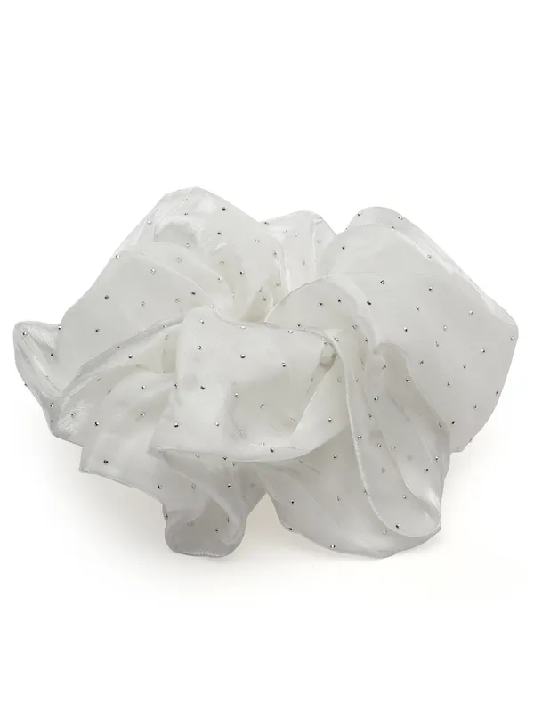 Vogue_Accessories_Scrunchies_Hair_Tie_for_Women_and_Girls_White