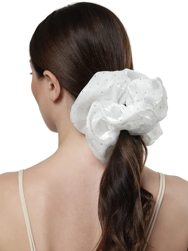 Vogue_Accessories_Scrunchies_Hair_Tie_for_Women_and_Girls_White
