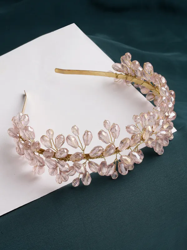 Hairband_Pink_Handmade_Full_Beads__|_Premium_Hair_Accessories