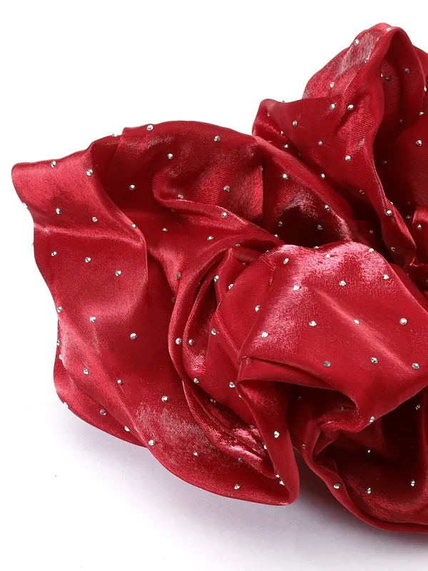 Vogue_Accessories_Scrunchies_For_Hair_Tie_for_Women_||_Girls_Maroon