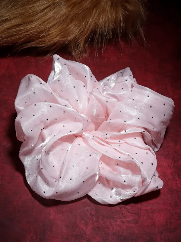 Vogue_Accessories_Scrunchies_for_Hair_Tie_for_Women_and_Girls_Pink