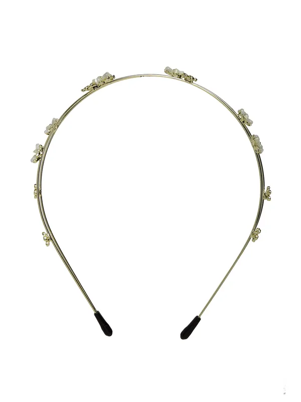 Hairband_Gold_Double_Line_Floral__|_Premium_Hair_Accessories