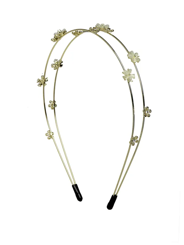 Hairband_Gold_Double_Line_Floral__|_Premium_Hair_Accessories
