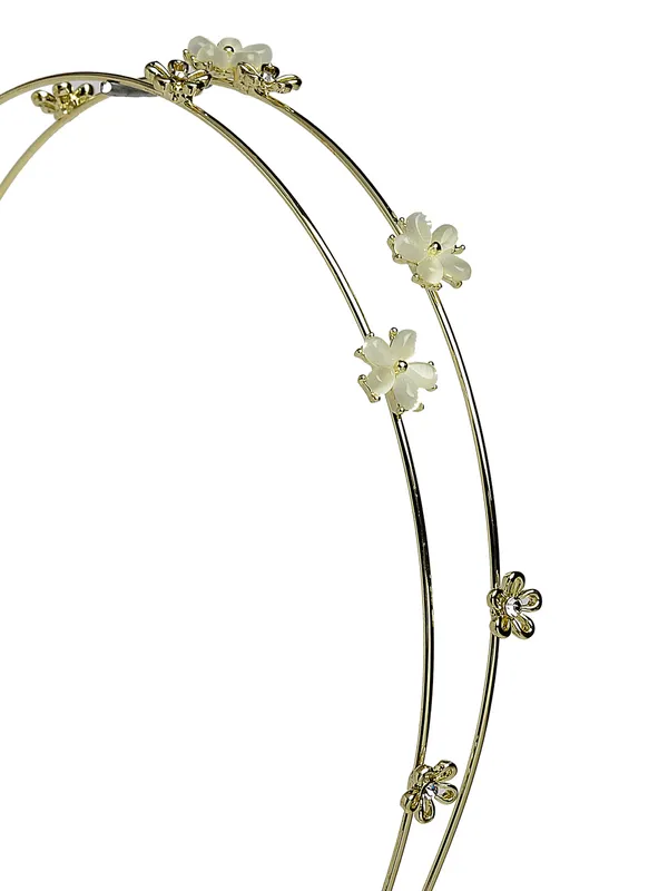 Hairband_Gold_Double_Line_Floral__|_Premium_Hair_Accessories