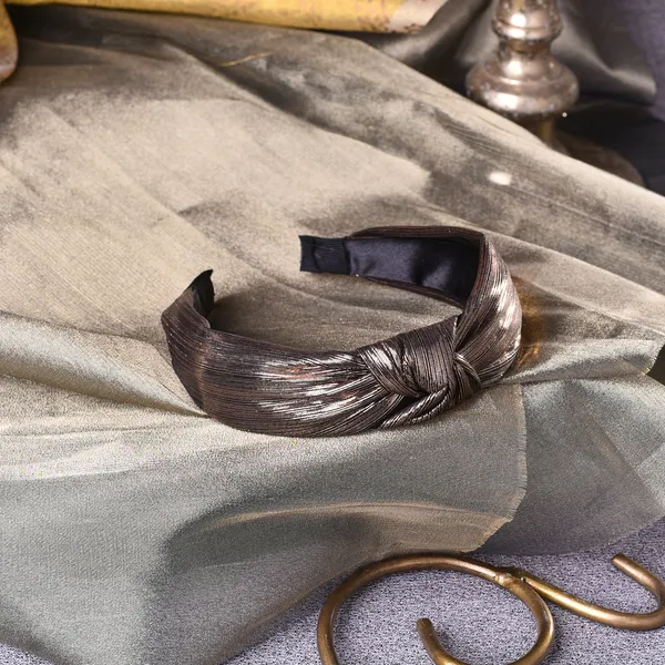 Hairband_Brown_Shimmer_Fabric__|_Premium_Hair_Accessories