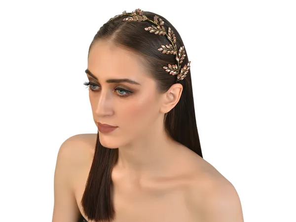 Hairband_Rose_Gold_Handmade_Crystal_leaf__|_Premium_Hair_Accessories