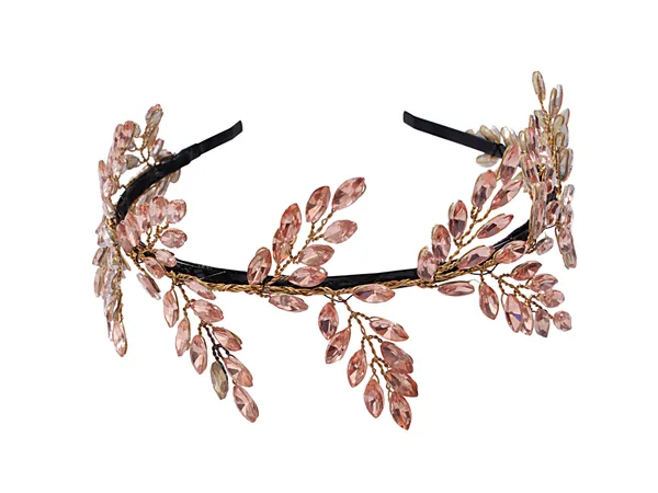 Hairband_Rose_Gold_Handmade_Crystal_leaf__|_Premium_Hair_Accessories
