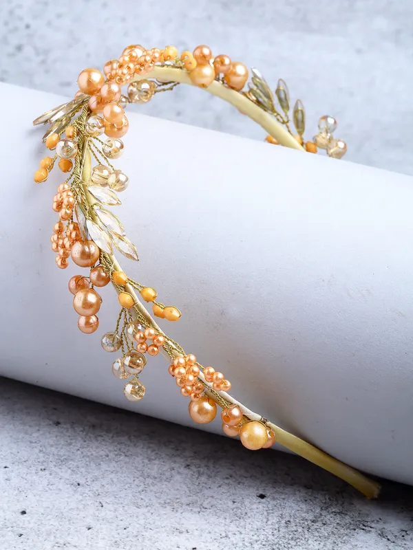 Hairband_Gold_Handmade_Pearl__|_Premium_Hair_Accessories