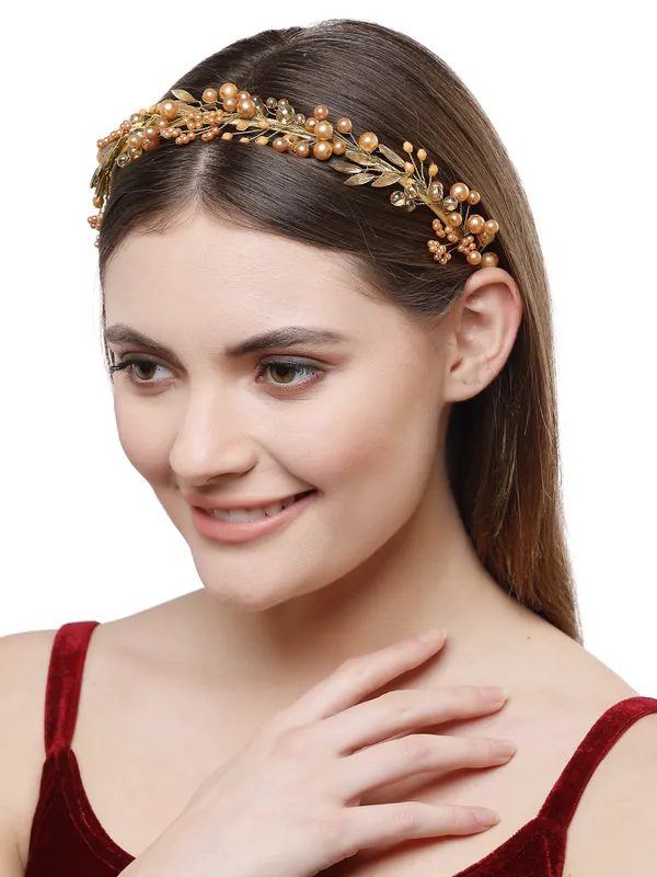 Hairband_Gold_Handmade_Pearl__|_Premium_Hair_Accessories