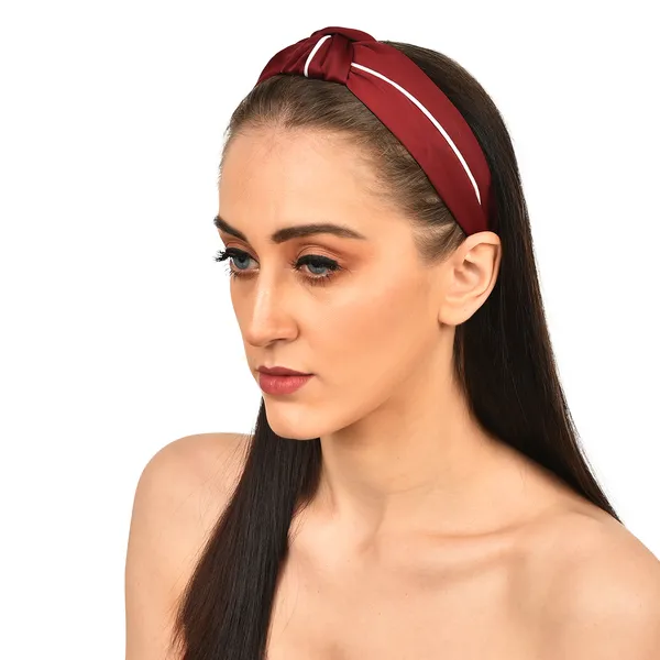 Hairband_Maroon_Piping_Fabric__|_Premium_Hair_Accessories