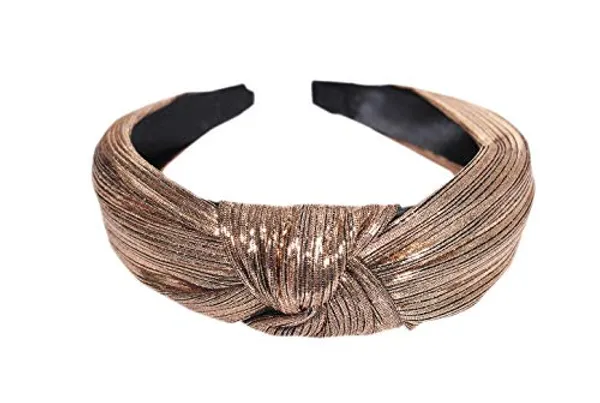 Hairband_Brown_Shimmer_Fabric__|_Premium_Hair_Accessories