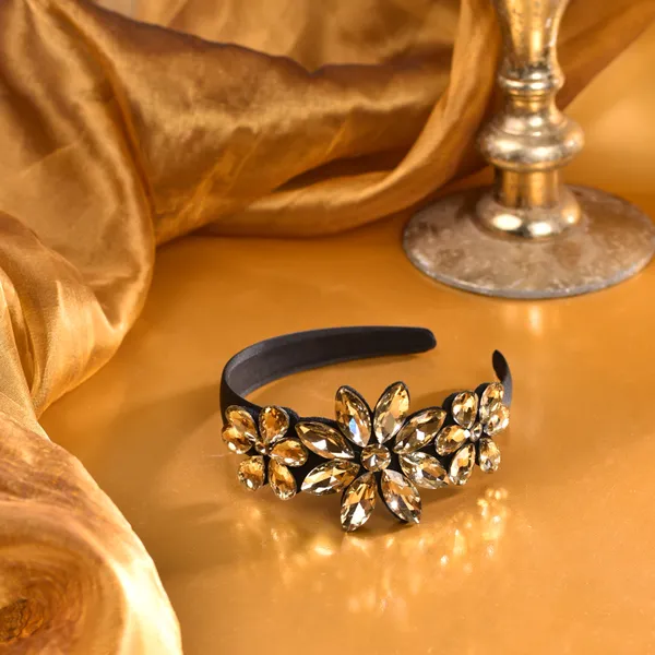 Hairband_Gold_Side_Crystal_Flower__|_Premium_Hair_Accessories