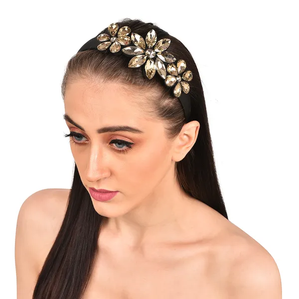 Hairband_Gold_Side_Crystal_Flower__|_Premium_Hair_Accessories