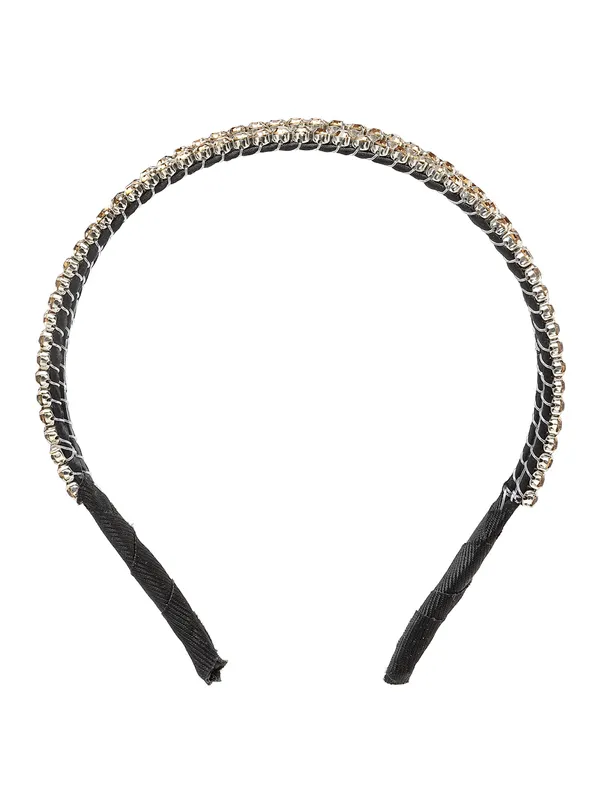 Hairband_Gold_Handmade_Tripple_Line_Stone__|_Premium_Hair_Accessories