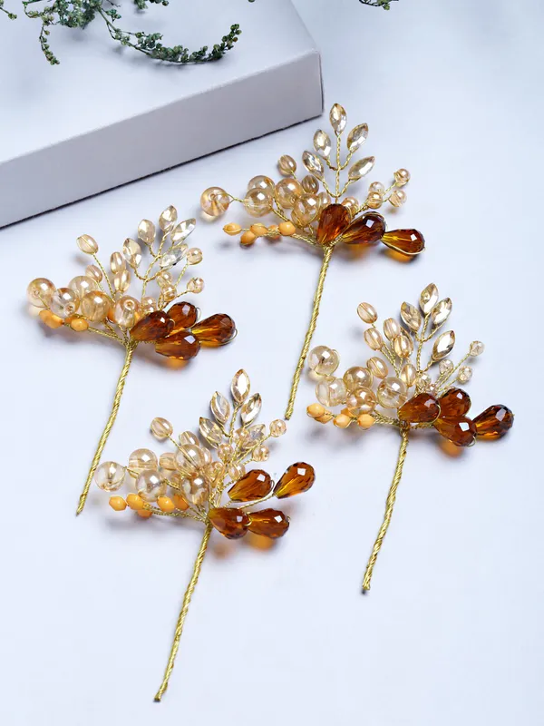 Gold_Handmade_Beads_Hair_Pin_|_Premium_Hair_Accessories