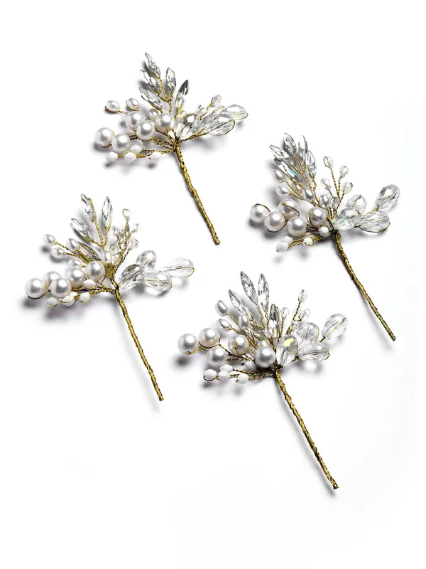 White_Handmade_Beads_Hair_Pin_|_Premium_Hair_Accessories