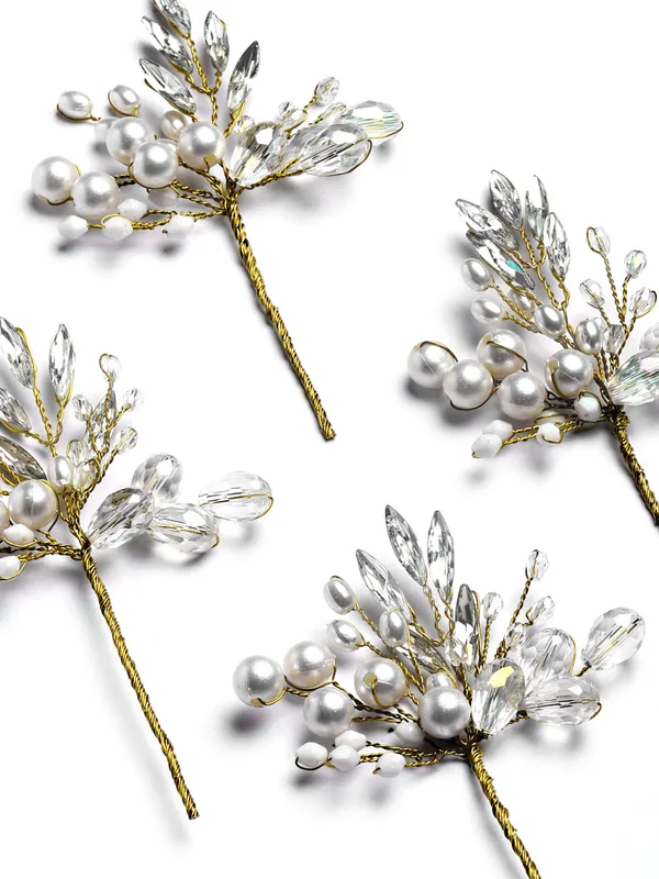 White_Handmade_Beads_Hair_Pin_|_Premium_Hair_Accessories