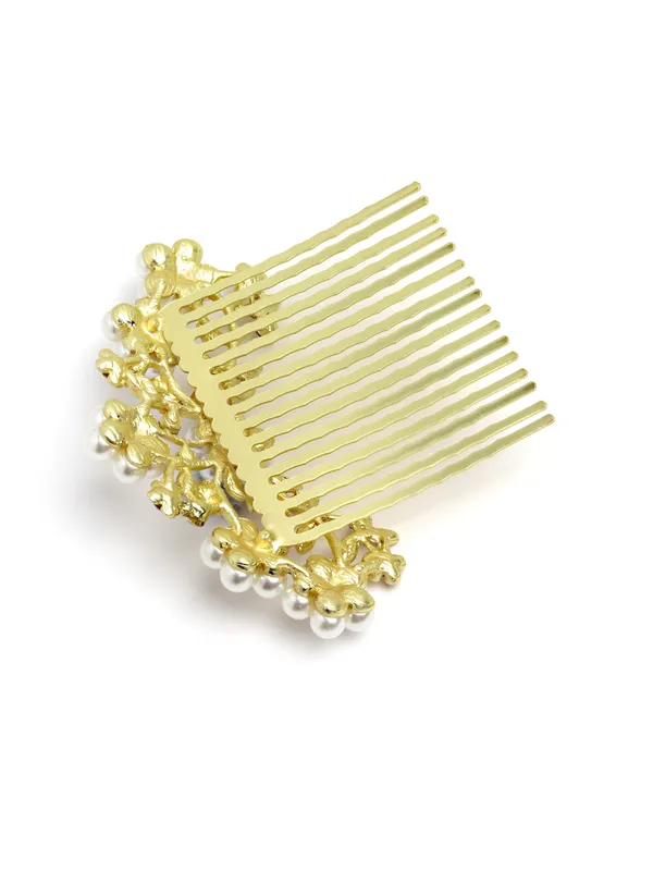 Hair_Comb_Clip_Gold_Fancy_Pearl__|_Premium_Hair_Accessories