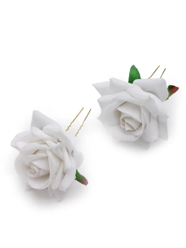 White_Rose_Juda_Hair_Pin_|_Premium_Hair_Accessories