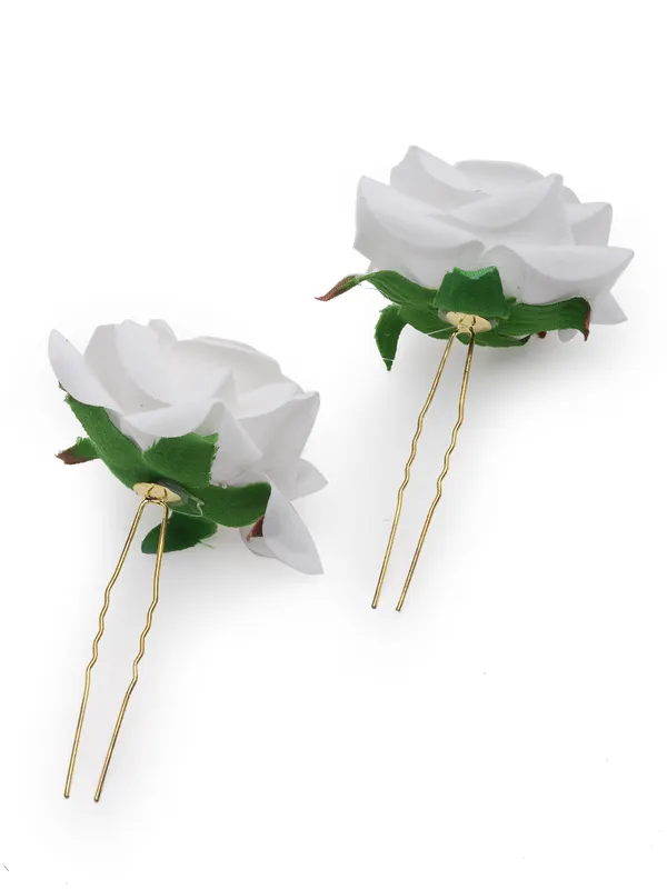 White_Rose_Juda_Hair_Pin_|_Premium_Hair_Accessories