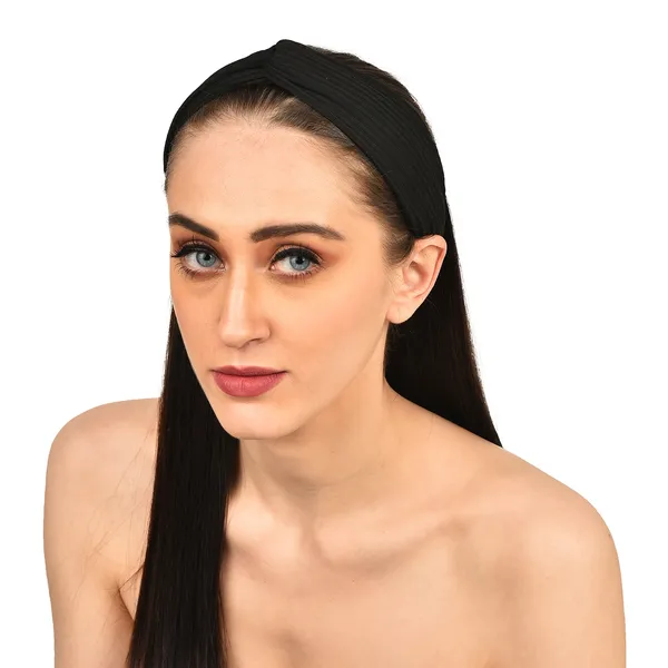 Black_Self_Lines_fabric_Headband_|_Premium_Hair_Accessories