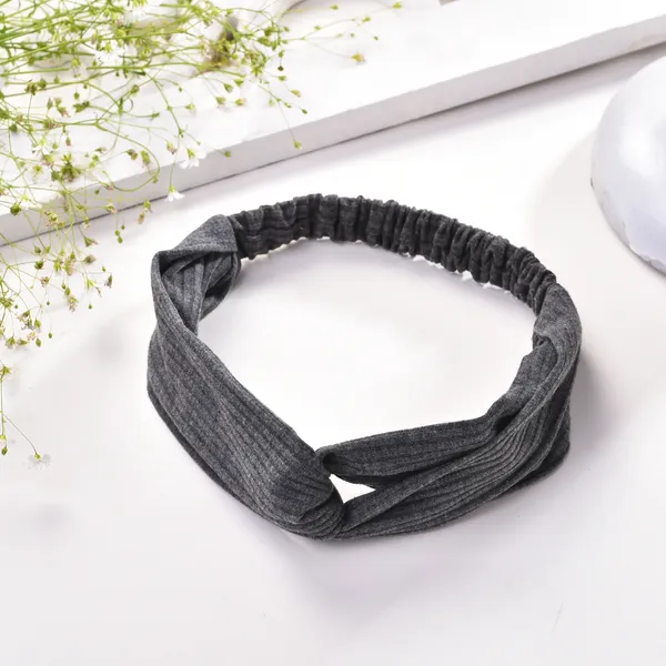 Grey_Self_Lines_fabric_Headband_|_Premium_Hair_Accessories